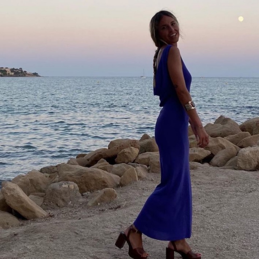 Zara Knit Dress With Open Back Special Edition Size Large